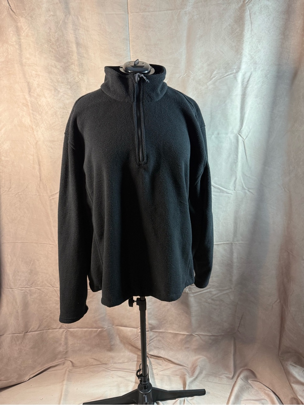 Port Authority Black Quarter-Zip Fleece Pullover